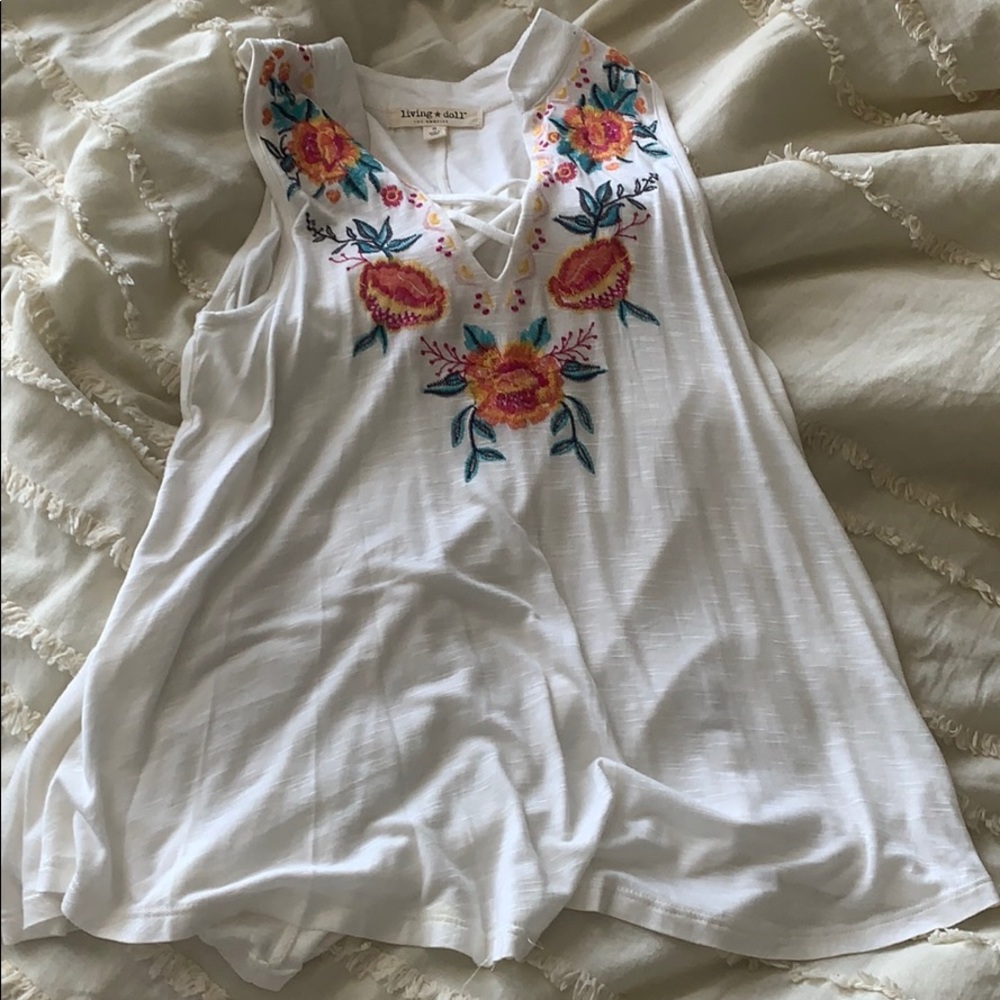 living doll tank-top